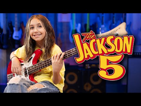 Ellen Alaverdyan (11yo) Plays Jackson 5 - Darling Dear (Bass Cover)