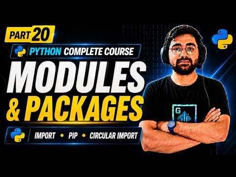 Python Modules Packages Explained Import Pip Custom Modules Circular Imports Python Course