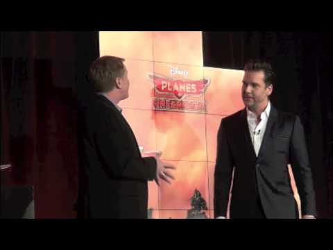 Dane Cook, the voice of Dusty Crophopper from the movie Planes: Fire & Rescue