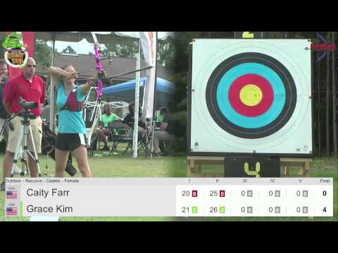 2015 Gator Cup Gold Recurve Cadet Female Caity Farr VS Grace Kim