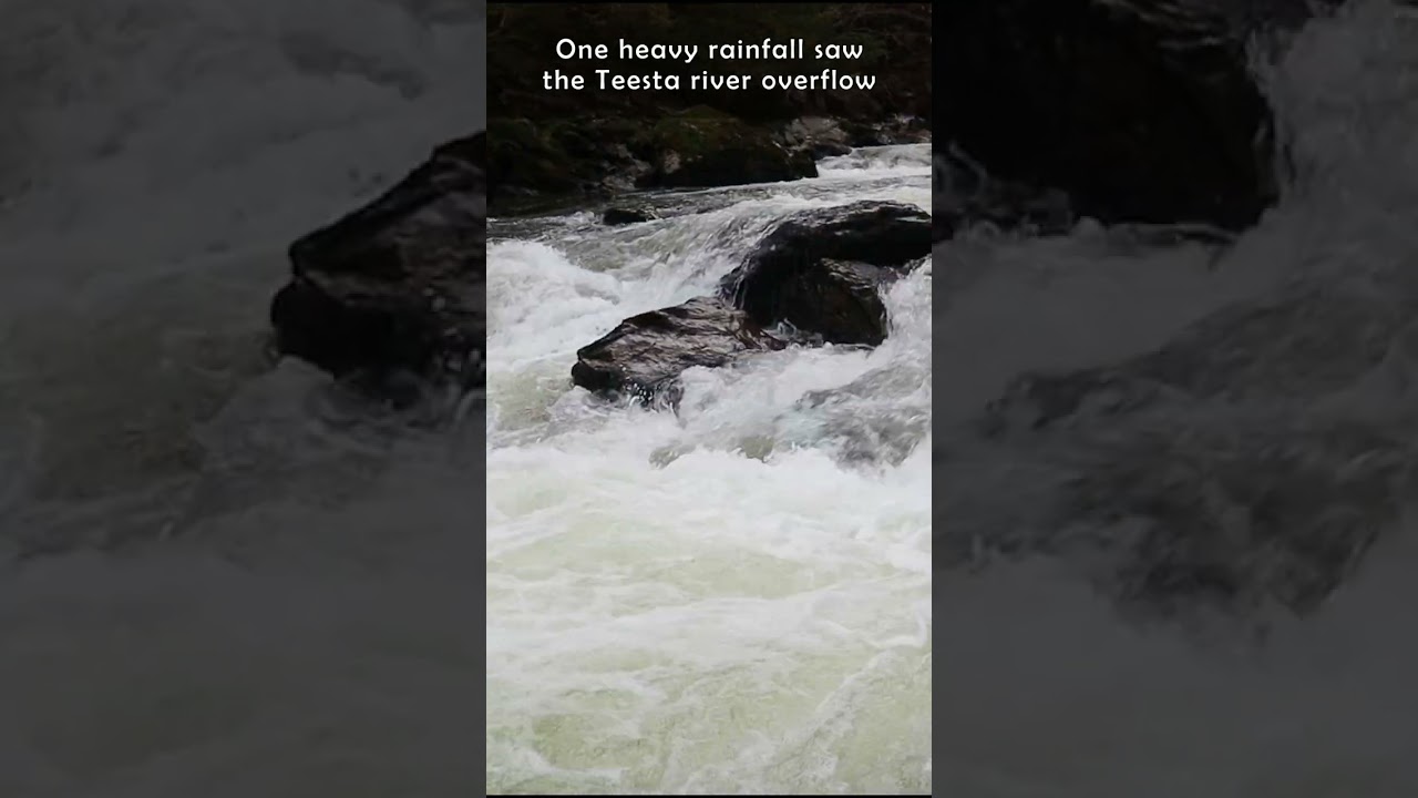 The railway built THROUGH A RIVER