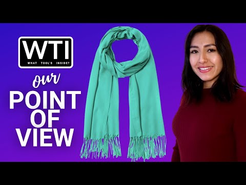 Pashmina Large Blue Shawl - WTI product video review