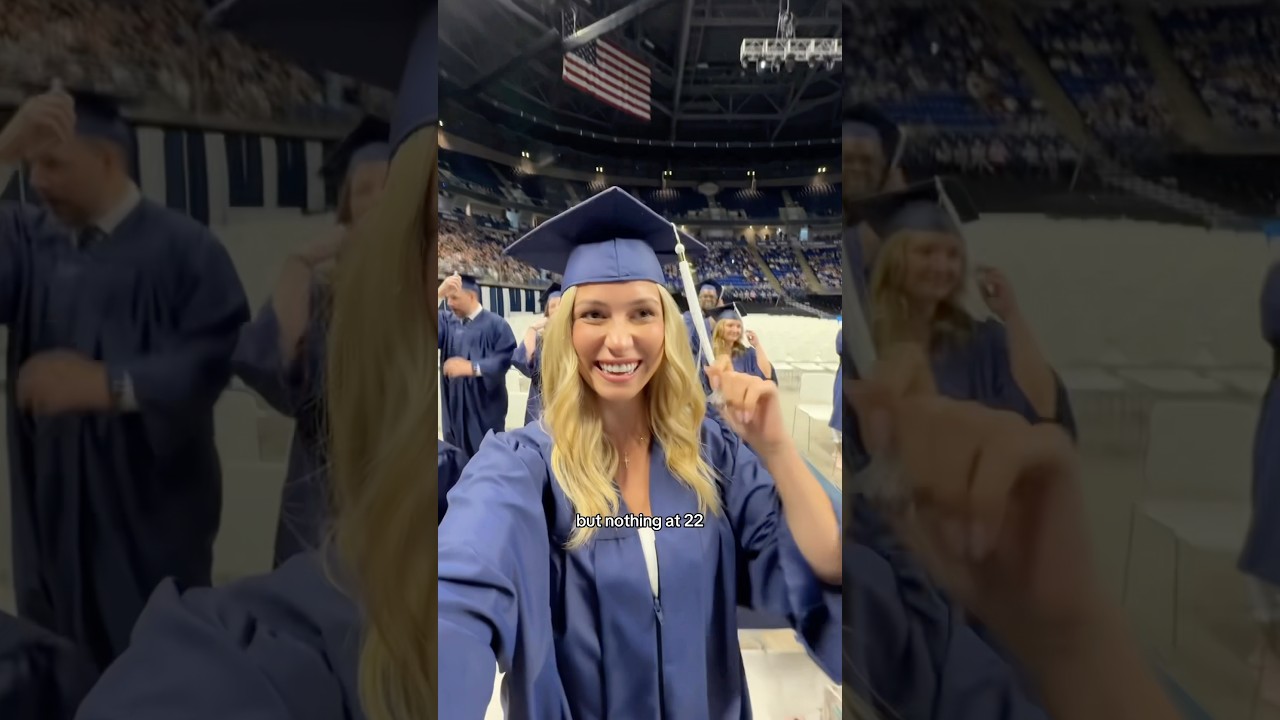 High school to college graduation!!👩🏼‍🎓#shorts