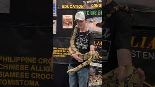 Holding This Giant Columbian Red Tail Boa at Megacon. #megaconorlando #redtailboa #snake #reptile
