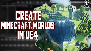 Create MINECRAFT WORLDS in Unreal Engine 4 (UE4 procedural generation)
