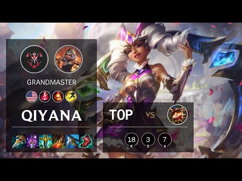 Qiyana Top vs Teemo - NA Grandmaster Patch 11.19