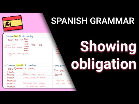 Spanish Grammar: Saying What "Must" Happen (Obligation Structures)