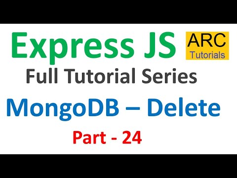 Express JS Tutorial #24 MongoDB CRUD - Delete | Expressjs Tutorial For Beginners