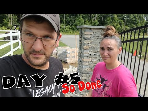 DIY Veneer Stone Pillar Project - Vlog Part 5 - Not for Everyone