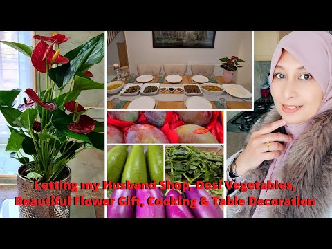 - Urmi's UK Lifestyle - Letting my Husband Shop - Flowers Gift - Cooking - Desi Vegetables -