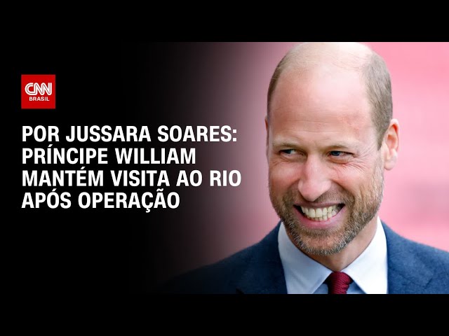 Príncipe William mantém visita ao Rio após operação | BASTIDORES CNN