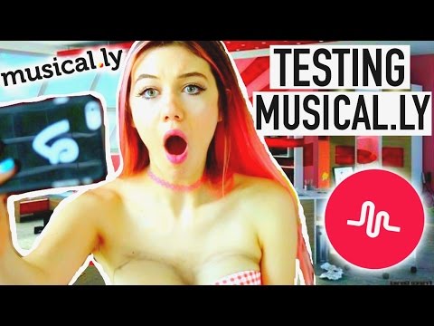Testing Musical.ly for the First Time Video