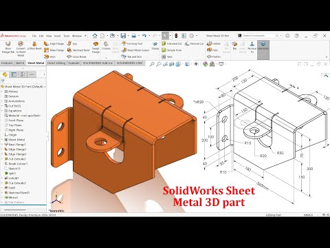 SolidWorks Sheet Metal 3D Exercise