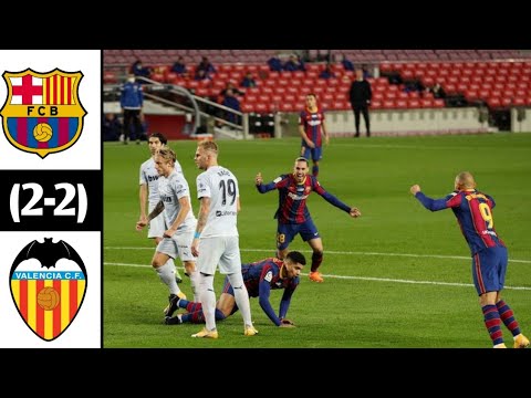 LaLiga|Highlights|Barcelona vs Valencia (2-2)|19-12-2020|Messi breaks Pele's Record