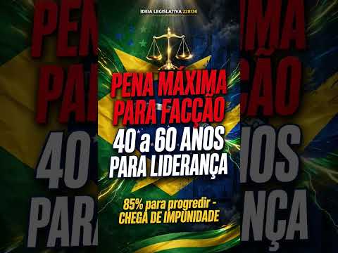 #DreamTrackAI Samba Liberta RJ! Ideia 228136: 40 a 60 anos pra liderança de facção