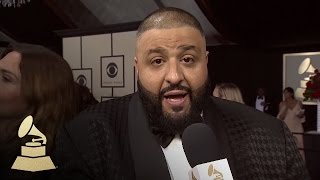 DJ Khaled with Tyler Oakley | Red Carpet | 58th GRAMMYs
