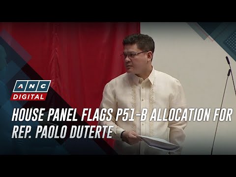 House panel flags P51-B allocation for Rep. Paolo Duterte | ANC