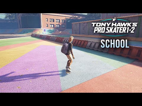 TONY HAWK'S PRO SKATER 1+2 Walkthrough Gameplay Part 2 - SCHOOL 100% (4K PS5)