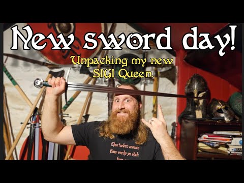 Sigi Queen unboxing. New sword day! #hema #sword #unboxingvideo #dune 
