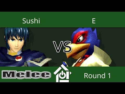 Down to Smash @ UAB - Sushi (Marth) vs E (Falco) - Melee Round 1