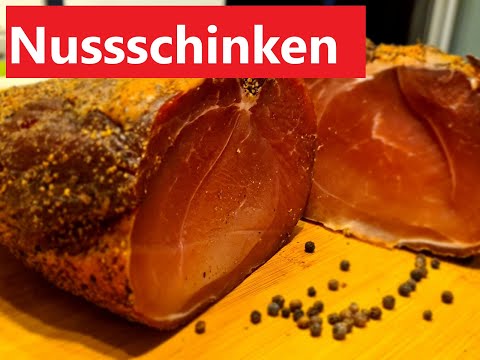 Schinken selber Räuchern, kalt Räuchern, Nussschinken einfach selber machen, Anleitung