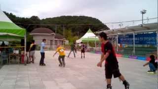 preview picture of video 'World Inline Slalom Series - 2012 Chuncheon - Day 1 - Practice (2)'