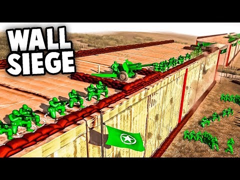 INTENSE WALL SIEGE! Defending Grump's Wall?! (Army Men of War - MOWAS 2 Toy Soldiers Mod)