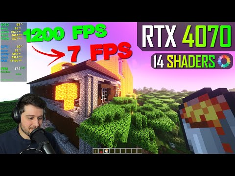 Ruining the RTX 4070's Performance in Minecraft with Shaders!