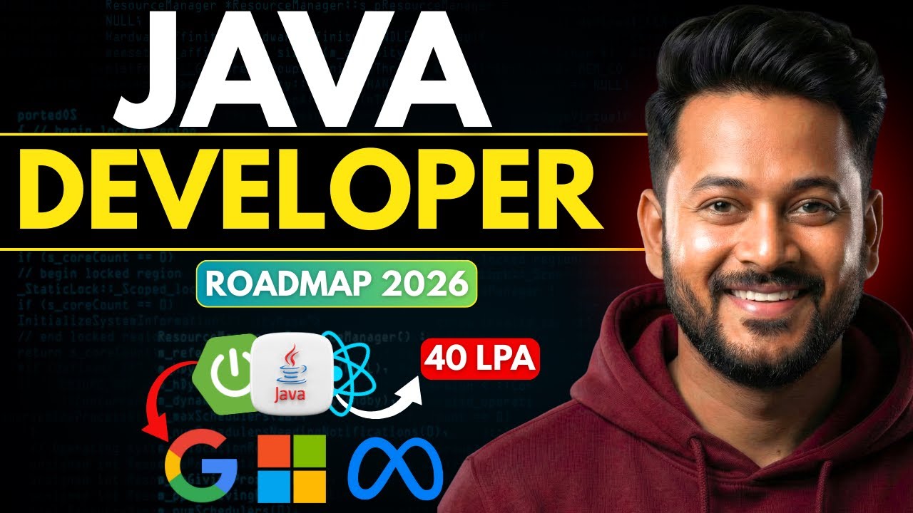 Java Developer in 2026 | Java Developer Complete Roadmap | Complete Guide 🔥