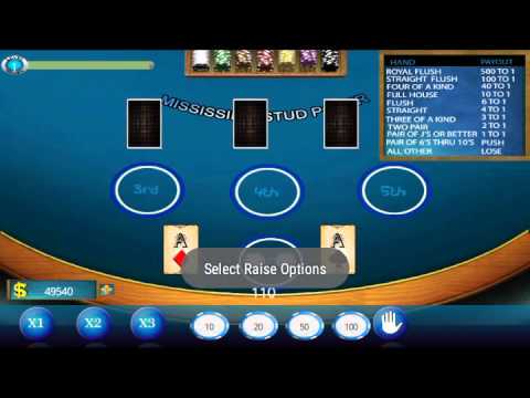 Mississippi Stud Poker Video