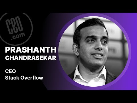 Stack Overflow CEO Prashanth Chandrasekar - YouTube