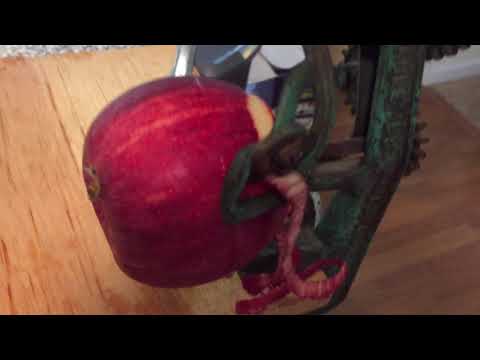 Antique Cast Iron Apple Peeler "Turntable '98" Goodell Co. Antrim, NH c. 1898