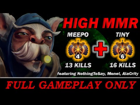 High MMR Rank 4 and Rank 6 Destroying Enemies - Full Gameplay Meepo #130