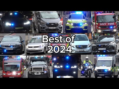 Police Cars, Fire Trucks & Ambulances Responding - BEST OF 2024!