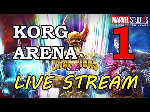 Korg Arena - Part 1 | Marvel Contest of Champions Live Stream