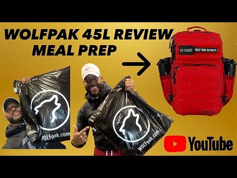 WOLFPAK 45L MEAL PREP BACKPACK REVIEW | INSIDE MY GYM BAG