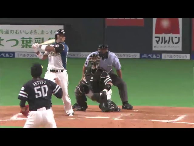 【7回裏】ファイターズ・稲葉が今季初タイムリー!! 反撃の口火を切る一打に札幌Dの空気が一変!! 2014/8/1 F-H