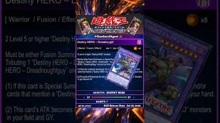 NEW DESTINY HERO POWER UP!! | Destiny HERO – Dreadnought | Yu-Gi-Oh!  #yugioh #yugiohcommunity