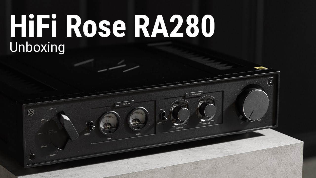 HiFi Rose RA280 Unboxing | Leistungsstarker Stereo-Vollverstärker mit Retro Look!