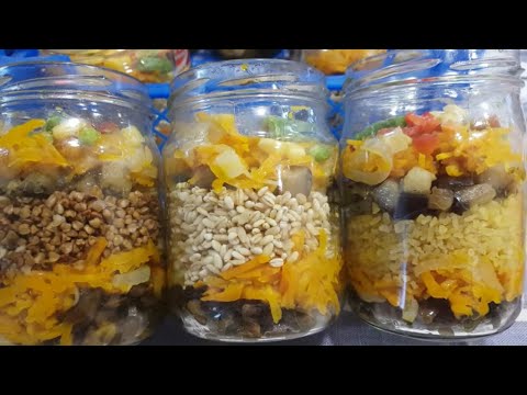Каши в автоклаве с мясом и овощами / Автоклав 'Домашний погребок' ( УЗБИ ) / Рецепты для автоклава