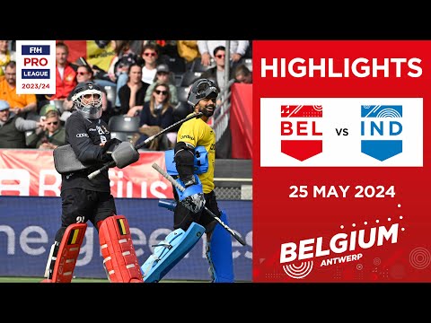 FIH Hockey Pro League 2023/24 Highlights | Belgium vs India (M) | Match 2