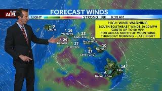 Aloha Friday Weather Forecast | Heavy flooding rains expected for Kauai overnight, flood risk