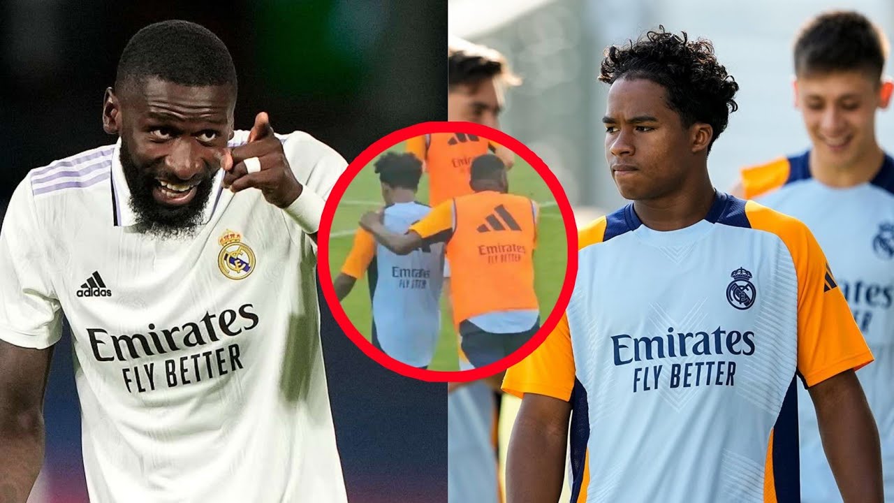 OLHA o golaço do Endrick e o que Rüdiger fez com o brasileiro nos treinos do Real Madrid