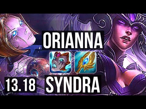 ORIANNA vs SYNDRA (MID) | Rank 1 Ori, 5/1/8, Rank 22 | JP Challenger | 13.18