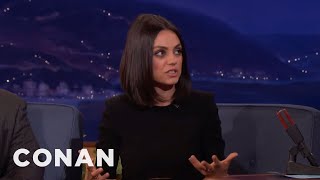 Mila Kunis’ 3-Year-Old Daughter Is Too Logical To Believe In Santa Claus | CONAN on TBS