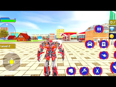 Police Truck Robot car 3D multiple transformation 2021  Android gameplay🤯!! Dinosaur transformation