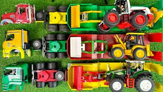 Merakit Mainan | Truk Trailer Panjang Pengangkut Traktor Bulldozer