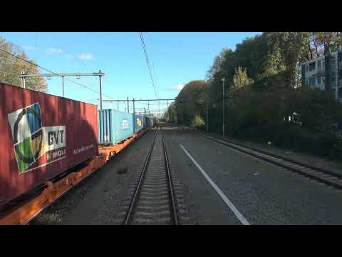 Train cab ride; Tilburg Universiteit; shunting the loco (20241027)