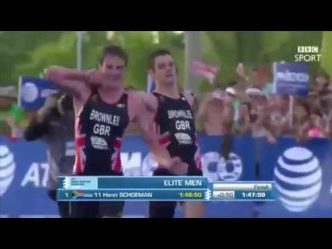 4A - Brownlee Brothers Triathlon Finish Commentary - World Triathlon Series 2016 - Mexico