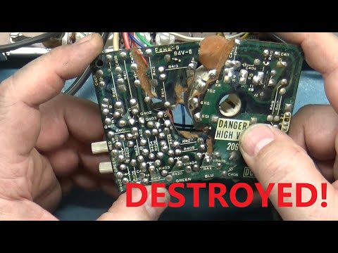 19" K4900 Arcade Monitor Chassis Repair - Neck Board Repair + Common Failure Points To Inspect